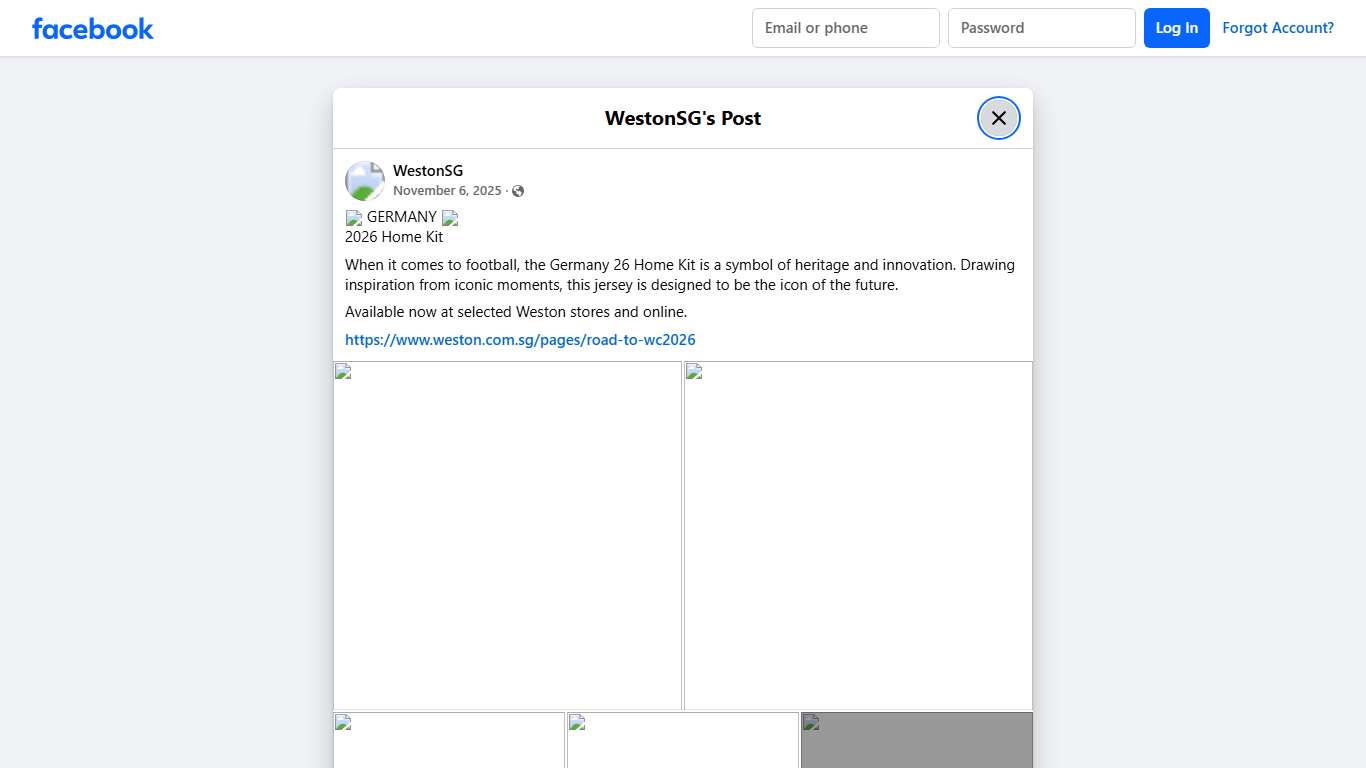 WestonSG - 🇩🇪 GERMANY 🇩🇪 2026 Home Kit When it comes to... | Facebook