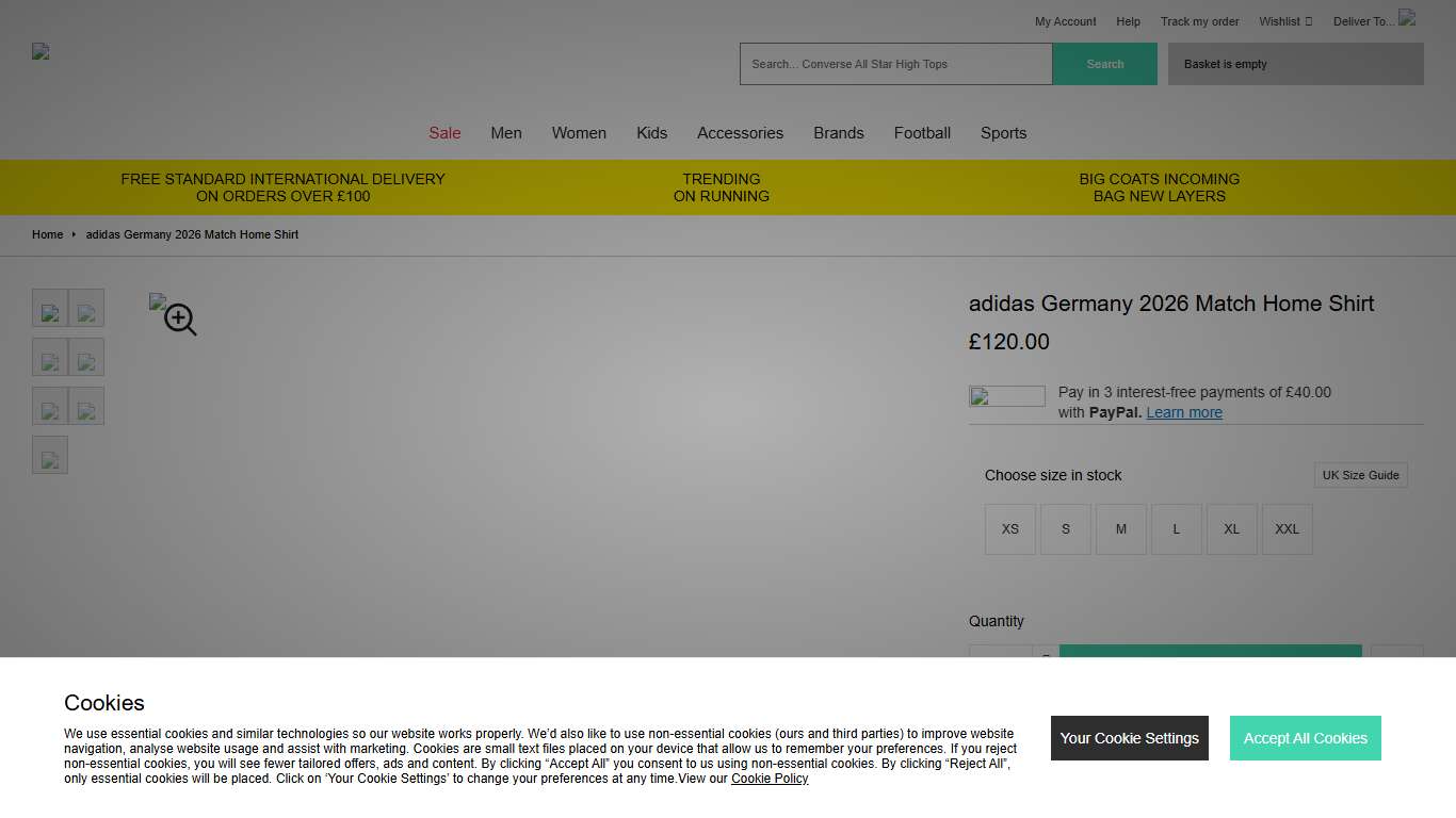 White adidas Germany 2026 Match Home Shirt - JD Sports Global